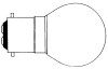 LAMP 12V 25W B22 KOGEL MAT