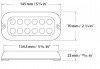 AQUALUMA LED ONDERW.LAMP OPBOUW WIT AQFF12W